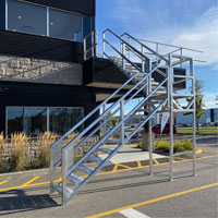 3-5 Step Telescopic Aluminum Smart Stairs Les Fournitures Industrielles Méga