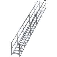 SmartStairs 17-21 Steps Modular Construction Stair System, 157-1/2" H Les Fournitures Industrielles Méga