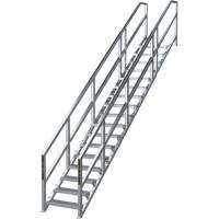 SmartStairs 17-21 Steps Modular Construction Stair System, 157-1/2" H Les Fournitures Industrielles Méga