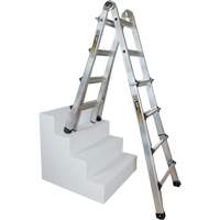 &eacute;chelle t&eacute;lescopique multifonction, Aluminium, 300 lb, CSA calibre 1A Les Fournitures Industrielles Méga