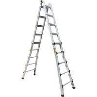 &eacute;chelle t&eacute;lescopique multifonction, Aluminium, 300 lb, CSA calibre 1A Les Fournitures Industrielles Méga