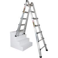 &eacute;chelle t&eacute;lescopique multifonction, Aluminium, 300 lb, CSA calibre 1A Les Fournitures Industrielles Méga