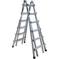 &eacute;chelle t&eacute;lescopique multifonction, Aluminium, 300 lb Les Fournitures Industrielles Méga