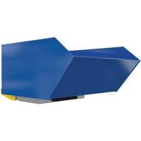Heavy-Duty H-Style Bump & Dump Hopper, Steel, 1 cu.yd., Blue Les Fournitures Industrielles Méga