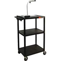 Electric Utility Cart, 3 Tiers, 24" x 42" x 18", 300 lbs. Capacity Les Fournitures Industrielles Méga