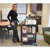 Electric Utility Cart, 3 Tiers, 24" x 42" x 18", 300 lbs. Capacity Les Fournitures Industrielles Méga