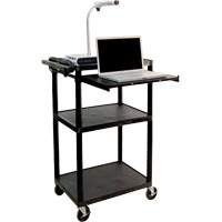 Electric Utility Cart, 3 Tiers, 24" x 42" x 18", 300 lbs. Capacity Les Fournitures Industrielles Méga