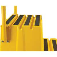 Escabeau industriel, 4 marches, 44" x 22-1/4" x Hauteur 65-1/8" Les Fournitures Industrielles Méga