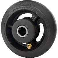 Roue en caoutchouc moul&eacute;, 4" (102 mm) dia. x 1-1/2" (38 mm) la, Capacit&eacute; de 350 lb (158 kg) Les Fournitures Industrielles Méga
