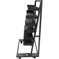 Chariot &agrave; cadre en A robuste &agrave; un c&ocirc;t&eacute; avec 6 plateaux &agrave; rebords, 38" x 25" x 63", Capacit&eacute; 2500 lb Les Fournitures Industrielles Méga