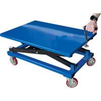 Manual Scissor Lift Table, 37-3/8" L x 23-5/8" W, Steel, 660 lbs. Capacity Les Fournitures Industrielles Méga