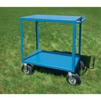 Outdoor Shelf Cart, 2 Tiers, 18" W x 39" H x 33" D, 1200 lbs. Capacity Les Fournitures Industrielles Méga
