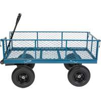 Wagon avec c&ocirc;t&eacute;s rabattables, 24" la x 48" la x Capacit&eacute; 800 lb Les Fournitures Industrielles Méga