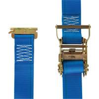 Logistic Strap, Ratchet, 2" W x 20' L, 1000 lbs. (454 kg) WLL Les Fournitures Industrielles Méga