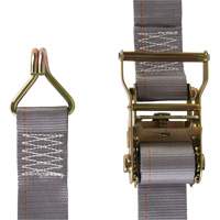 Heavy-Duty Utility Strap, J-Hook, 2" W x 16' L, 500 lbs. (227 kg) WLL Les Fournitures Industrielles Méga