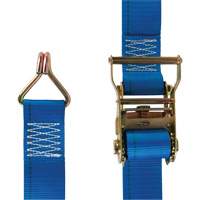Heavy-Duty Utility Strap, J-Hook, 2" W x 20' L, 500 lbs. (227 kg) WLL Les Fournitures Industrielles Méga
