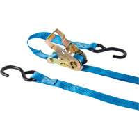 Ratchet Strap, J-Hook, 15' W x 1" L, 500 lbs. (227 kg) Working Load Limit Les Fournitures Industrielles Méga