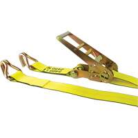Winch Strap, J-Hook, 3" W x 30' L, 5400 lbs. (2449 kg) Working Load Limit Les Fournitures Industrielles Méga