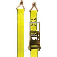 Winch Strap, J-Hook, 3" W x 30' L, 5400 lbs. (2449 kg) Working Load Limit Les Fournitures Industrielles Méga