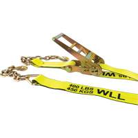 Winch Strap, Chain Anchor, 3" W x 30' L, 5400 lbs. (2449 kg) Working Load Limit Les Fournitures Industrielles Méga