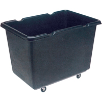 Light-Duty Econocarts Box Trucks, Black Recycled Plastic, 39" L x 27" W x 29" H, 12 cu. ft. Volume, 200 lbs. Capacity Les Fournitures Industrielles Méga