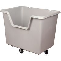 Starcart Easy-Access Box Truck, Polyethylene, 46" L x 31" W x 49" H, 24 cu. ft. Volume, 900 lbs. Capacity Les Fournitures Industrielles Méga