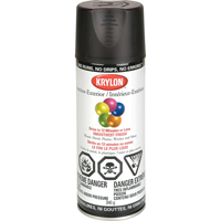 Laque industrielle Acryli-Quik, Noir, Semi-mat, 12 oz, Canette a&eacute;rosol Les Fournitures Industrielles Méga