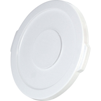 Couvercles ronds Brute, Couvercle plat, Plastique/Poly&eacute;thyl&egrave;ne, Convient aux contenants 15-5/8" dia. Les Fournitures Industrielles Méga
