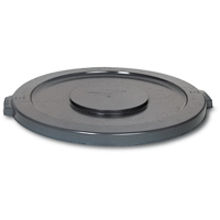 Couvercles ronds Brute, Couvercle plat, Plastique/Poly&eacute;thyl&egrave;ne, Convient aux contenants 15-5/8" dia. Les Fournitures Industrielles Méga