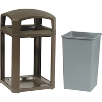Cadre pour contenant Landmark Series Classique a/enveloppe rigide, Acier galvanis&eacute;, 35 gal. US Les Fournitures Industrielles Méga