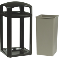 Cadre pour contenant Landmark Series Classique a/enveloppe rigide, Plastique, 50 gal. US Les Fournitures Industrielles Méga