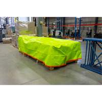 B&acirc;che tiss&eacute;e robuste haute visibilit&eacute;, Poly&eacute;thyl&egrave;ne, Vert/Orange, 16' x 20' x 12 mils Les Fournitures Industrielles Méga
