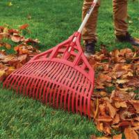 Leaf Rake, 24" Blade, Wood Handle, Plastic Blade Les Fournitures Industrielles Méga