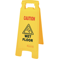 "Wet Floor" Safety Signs, English with Pictogram Les Fournitures Industrielles Méga