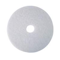 Tampon de polissage pour planchers, 17", Polissage, Blanc Les Fournitures Industrielles Méga