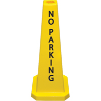 "No Parking" Lamba Traffic Cones, English Les Fournitures Industrielles Méga