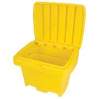 Contenant de rangement robuste pour l'ext&eacute;rieure pour sel et sable, 30" x 24" x 24", 5,5 pi³, Jaune Les Fournitures Industrielles Méga