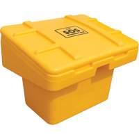 Contenants pour sel & sable SOS, Avec Moraillon, 30" x 24" x 24", 5,5 pi³, Jaune Les Fournitures Industrielles Méga