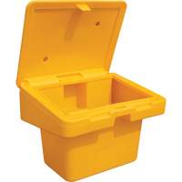 Contenants pour sel & sable SOS, Avec Moraillon, 30" x 24" x 24", 5,5 pi³, Jaune Les Fournitures Industrielles Méga