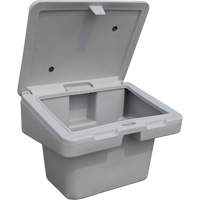 Contenants pour sel & sable SOS, Avec Moraillon, 30" x 24" x 24", 5,5 pi³, Gris Les Fournitures Industrielles Méga