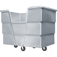 Jumbo Starcart Box Truck, Polyethylene, 65" L x 45" W x 54" H, 60 cu. ft. Volume, 1500 lbs. Capacity Les Fournitures Industrielles Méga