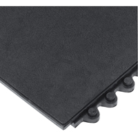 24/Seven&reg; Matting, Rubber, 3' W x 3' L, 5/8" Thick, Black Les Fournitures Industrielles Méga