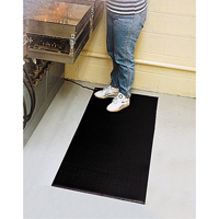 Comfort-King Anti-Static Matting, 6' W x 60' L x 3/8" T, Pebbled, Grey Les Fournitures Industrielles Méga