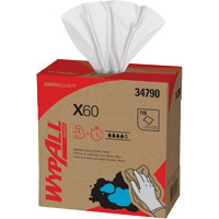 Chiffons X60 WypAll, Tout usage, 16-3/4" lo x 8-3/8" la Les Fournitures Industrielles Méga