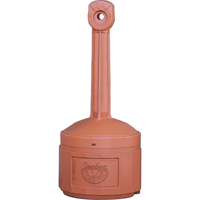 Smokers Cease-Fire&reg; Cigarette Butt Receptacle, Free-Standing, Plastic, 4 US gal. Capacity, 38-1/2" Height Les Fournitures Industrielles Méga