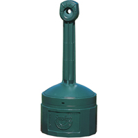 Smokers Cease-Fire&reg; Cigarette Butt Receptacle, Free-Standing, Plastic, 4 US gal. Capacity, 38-1/2" Height Les Fournitures Industrielles Méga