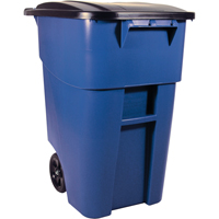 Brute&reg; Roll Out Containers, Curbside, Plastic, 50 US gal. Les Fournitures Industrielles Méga