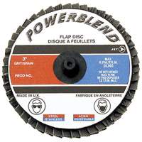 Disque &agrave; lamelles &agrave; rouler POWERBLEND, 2" x Type R, Grain Z120, Alumine de zirconium Les Fournitures Industrielles Méga