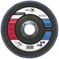 Disque &agrave; lamelles POWERBLEND, 4-1/2" x 7/8", Type 29, Grain Z80, Alumine de zirconium Les Fournitures Industrielles Méga