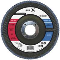Disque &agrave; lamelles PowerBlend, 7" x 7/8", Type 29, Grain Z40, Alumine de zirconium Les Fournitures Industrielles Méga